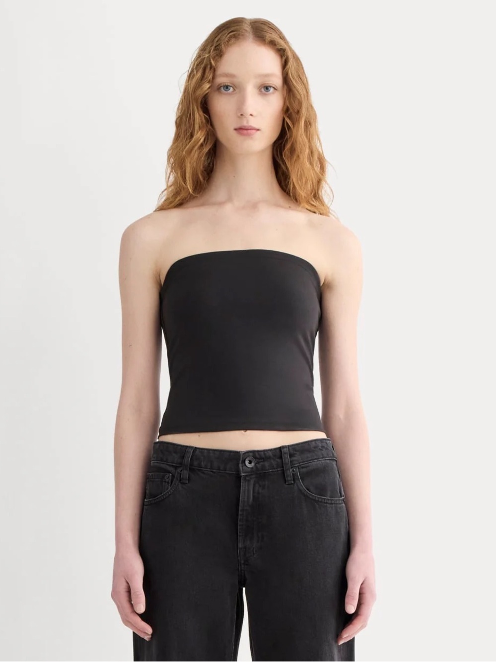 New Everlane Women THE FORM TUBE TOP Black Size XS, S